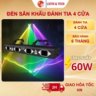 4-Door Laser Stage Light – RGB Laser Light, Flashing with Music, DMX Control, Wedding Party, Bar Clu