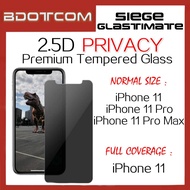 Siege Glastimate 2.5D Premium PRIVACY Tempered Glass for iPhone 11 / iPhone 11 Pro / iPhone 11 Pro M