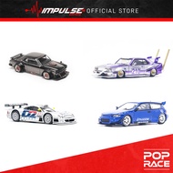 PopRace 1/64 Diecast Merc Benz CLK AMG GTR / Skyline GT-R V8 DRIFT / Skyline C210 KAIDO / Pandem Civ