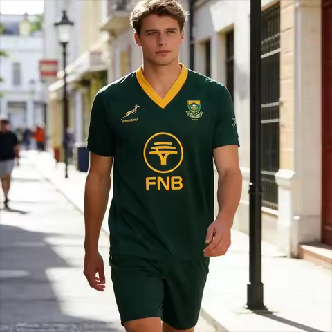2026 South Africa Springboks Replica Jersey Home Rugby Jersey Men's T-Shirt Children's Clothing Tee 