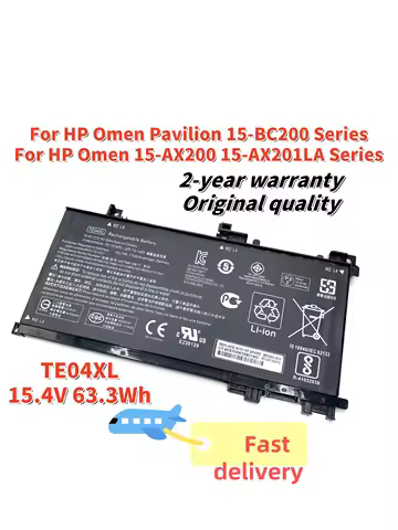 TE04XL Laptop Battery For HP Omen Pavilion 15-BC200 15-AX200 15-AX201LA Series HSTNN-DB7T 905175-271