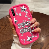 Casing For OPPO A31 2020 A8 Case Casing Star Silver Pattern HP Soft Casing Silicone Softcase Macaron