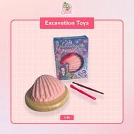 EXCAVATION TOYS LITTLE MERMAID SHELL dig it up glow gid MERMAID SHELL