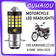 1PCS FOR KAWASAKI CT150 P15D LED Motorcycle Headlight Dual Color 3200K Yellow 6500K White 12-80V