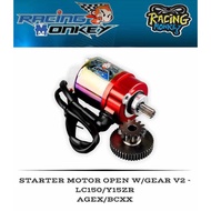 Racing Monkey New Version Starter Motor Open CC V2 Mio Sporty/Amore/Mioi125/M3/Nmax/LC150