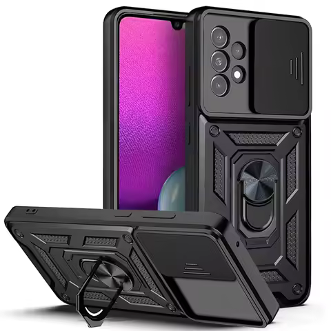 Armor Shockproof Magnet Holder Ring Case For For Samsung Galaxy A13 A23 A33 A53 A73 Camera Protectio