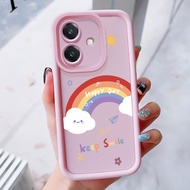 Case For OPPO A3 4G A3 Pro 5G A3X 4G A3X 5G A40 A60 5G Phone Smile Three-Color Silicone Shockproof