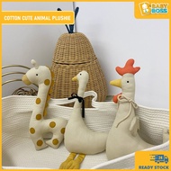 BabyBoss Cotton Soft Plush Toy Cute Animal Plushie Hugging PP Cotton Filler Unicorn Giraffe Chicken 