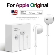 For Apple Original Headphones For iPhone 15 14 13 12 11 Pro Max Earbuds XS XR 8 Plus Phone Lightning Wired Earphones Accessories