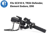 1/10 RC Tow Hitch Mount for Rear Bumper - Fits SCX10 II, TRX4 Defender, Element Enduro, D90