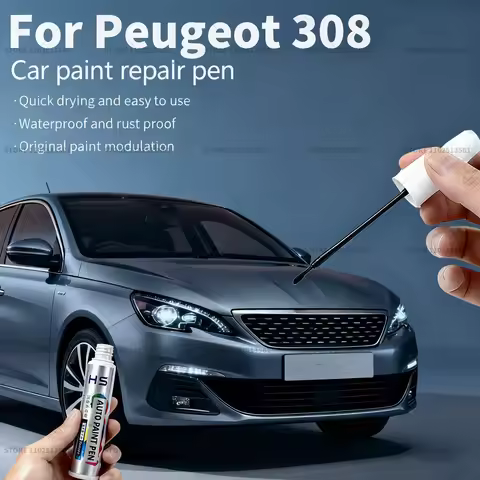 Car Paint Repair Pen For Peugeot 308 Touch Up Scratch Remover DIY Auto Accessories White KWD KWE Gre