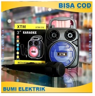 SPEAKER BLUETOOTH XTM 316 FREE MIC SPEAKER MIC KARAOKE WIRELESS PORTABLE MUSIC SPEAKER KARAOKE XTM 3