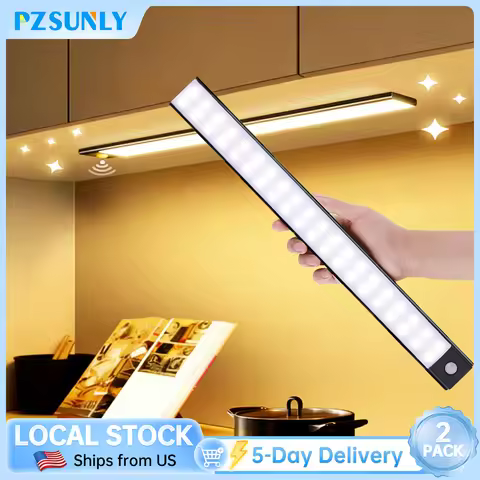LED Night Light Motion Sensor Lights Wireless Rechargeable Closet Kitchen Bedroom Sensor Light Cabin