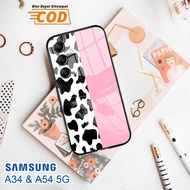 Softcase Glass Kaca SAMSUNG A34 & SAMSUNG A54 (5G) - Case Handphone SAMSUNG A34 & SAMSUNG A54 (5G) [