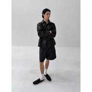 Faux Leather Long Sleeve SHIRT 67PERCENT/67% - LEATHER SHIRT