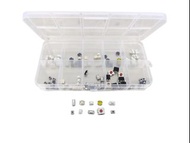 10款輕觸開關盒裝100pcs 10 Value Button Switch Set  10種 汽車遙控器按鍵開關按鈕包貼片輕觸開關按鍵包 開關組合100Pcs 10 Value Tactile Pu
