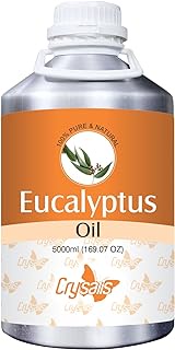 Crysalis Eucalyptus (Eucalyptus) Oil|100% Pure &amp; Natural Undiluted Essential Oil Organic Standard for Skin &amp; Hair Care | Therapeutic Grade, Aromatherapy (169.07 Fl Oz (Pack of 1))