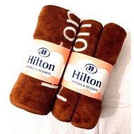 TUALA MANDI DEWASA SERAP AIR / TOWEL HOTEL / HILTON / 2 DALAM 1 / TUALA MANDI + TUALA MUKA / BATH TO