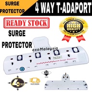 T-Adaport 4 Socket Extension Neon Indicator Portable Extension Socket Extension Plug