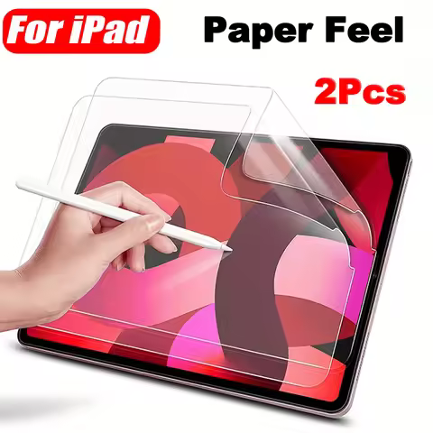 2Pcs Paper Film Like For iPad Mini 7(A17 Pro) Mini 6/5/4/3/2/1 iPad 2th-6th 7th-9th 10th 11th A16 Sc