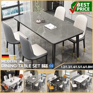 Dining Table Marble Slate Dining Table Household Small Apartment Dining Table And Chair Combination Set