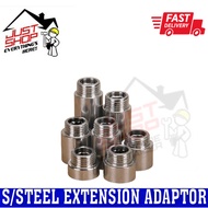 1/2" Stainless Steel Pipe Fittings - Male to Female Extension Adapter Connector 15mm/20mm/25mm/30mm/