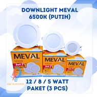 CAHAYA PackageMeval (2+1) Inbow Led Panel Downlight 3/s5/8/ 12 Watt | Buy 2 Get 1 Free White Light D