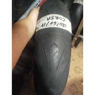 Used Corsa r93 120 60 17 tires are not carved or vulkanisir