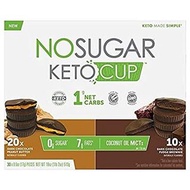 No Sugar KETO CUP 30 x0.6oz (17g) Pieces 510g Dark Chocolate Peanut Butter / Dark Chocolate Fudge Br