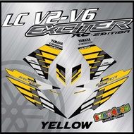 STICKER STRIPE MOTOR  YAMAHA  LC135 v2-v6 EXCITER RC EDITION