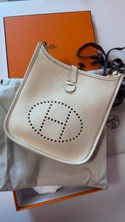 Hermes Mini Evelyne Nata 金扣 