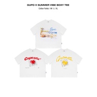 Summer Vibe Gupo White T-Shirt Boxy Form Unisex Beach T-Shirt Genuine Local Brand - ATH01