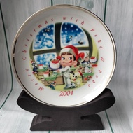Ceramic plate, Christmas plate, cartoon plate, 16cm diameter plate