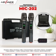 MIC WIRELESS TANPA KABEL 2 ORIGINAL ADVANCE 201 202 MIC ADVANCE 103,102,101 TYPE 884 SWITCH ON OFF