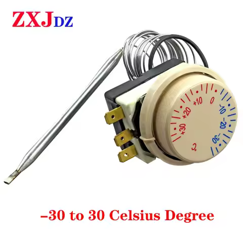 -30 To 30 Celsius Degree Temperature Switch Refrigerator Freezer Thermostat