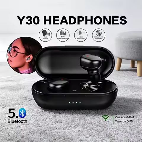 Y30 TWS Wireless Bluetooth headset 5.2 Wireless headphones Earbuds In-ear Noise Reduction Waterproof