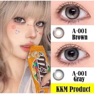 【🇲🇾Destiny Western Eyes🇲🇾】A001 15mm Korea Color Contact Lens Grey/Brown Free Lens Case