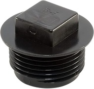 Caplugs ZTP1F1KA1 Plastic Square Head Threaded Plug with Flange TPN-1-F, PE-HD, to Plug NPT Thread S