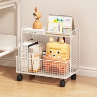 Next Movable Wheeled Shelf Bookcase Storage Book Cart Small Bookshelf Desk Under Desk Desk Floor I4P