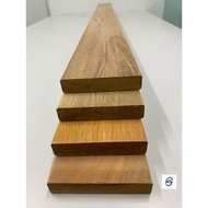 Balau Solid Kayu 1" X 4" X 5 FT (18mm x 93mm x 5 ft) (E4E Rounded) - Ketam