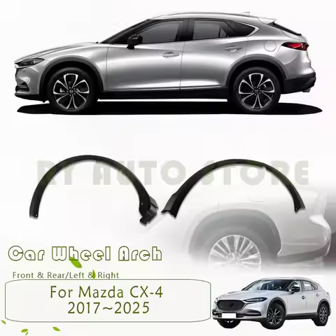 Car Wheel Opening Flare For Mazda CX-4 CX4 GK 2017~2025 Wheel Arches Trim Body Front Rear Left Right
