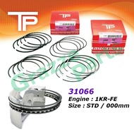 TP Piston Ring STD Size (0.00mm) for Perodua Axia Bezza 1.0 1KR-FE (31066)