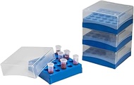 Bel-Art F18852-0018 Science Ware Freezer Box for 1.5 to 2 mL Micro Tubes/Cryo Vials, 81 Places, 5.1 