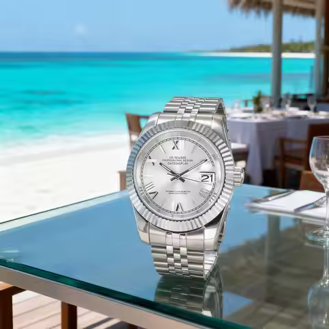 36mm/39mm Luxury Business Watch NH35 Movement sapphire Glass NH35 Custom Watch Stainless Steel Strap