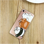 We bare bears for Apple iPhone 6 7 8 X Plus Phone Soft Case iphone7/6/6s plus Silicone Case All-incl