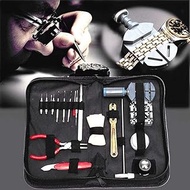 19 pieces of watch repair watchmaker tools watch opener remover spring strip repair tool (Color : -, Size : -)