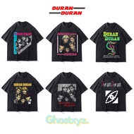 Ghostxyz T-Shirt Duran Duran Wash Oversize Vintage Tee Baju Kaos