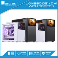 [White & Black] Jonsbo D31 & D41 Standard Mesh With Screen - MATX ATX PC Case