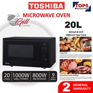 Toshiba Microwave Oven (20L / 34L ) With Grill (Popcorn Potato Pizza Meat) ER-SGS34(K)MY / (20L) MW-