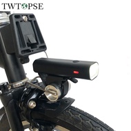 TWTOPSE 250 400 Lumen Bike Light With Holder For Brompton Folding Bicycle Head Front Light Lamp USB 3SIXTY 412 P8 Fnhon DAHON Crius PIKES V Brake 1500MAH LED